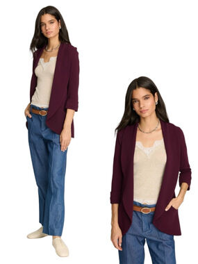 FRENCH MAUVE {Anthropologie} Crepe Blazer